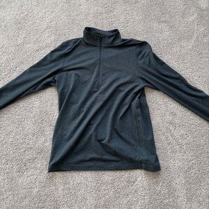 Lululemon Soft Jersey Half Zip Classic Heathered Navy Small